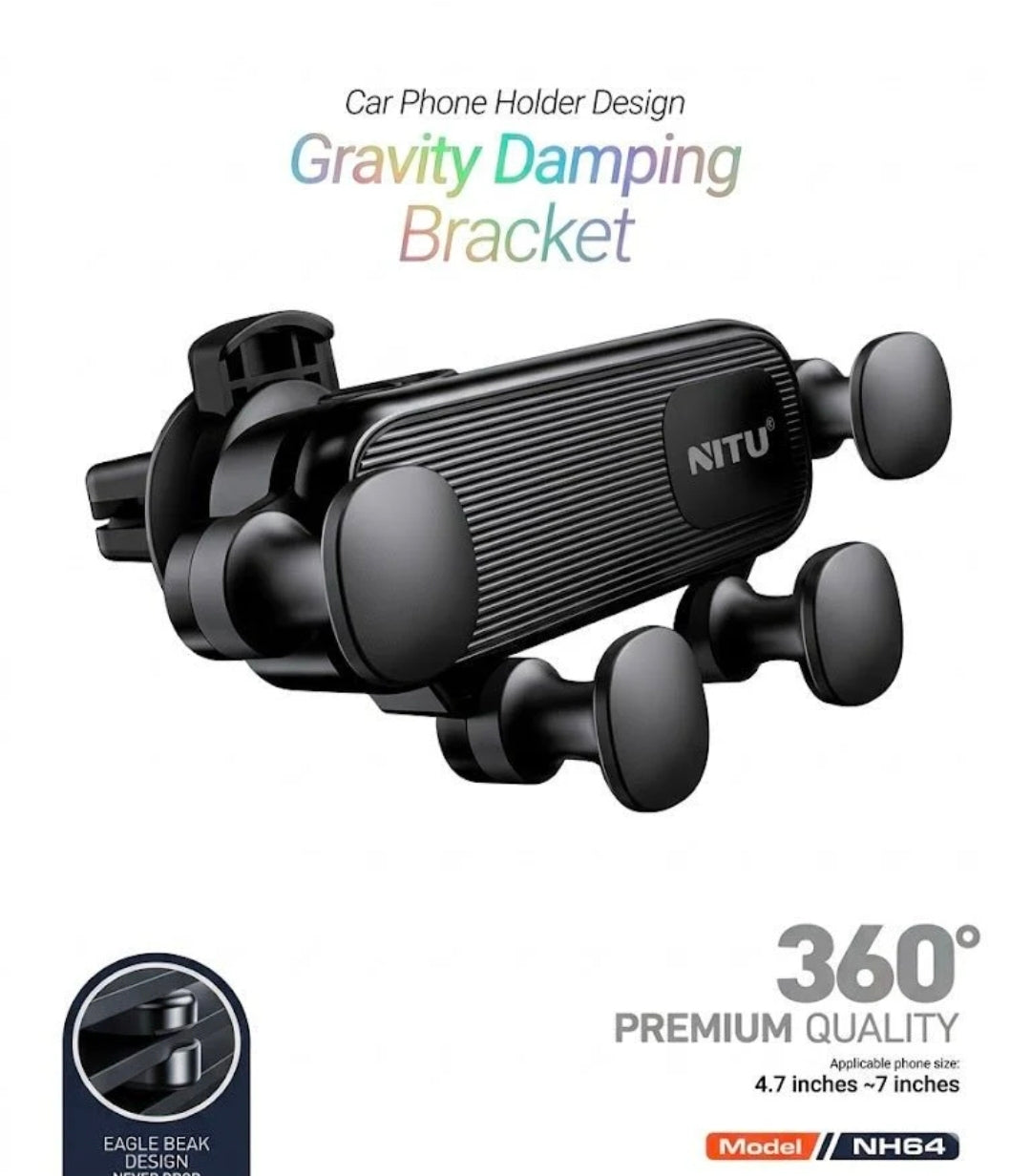 Gravity Damping Bracket Car Phone Holder