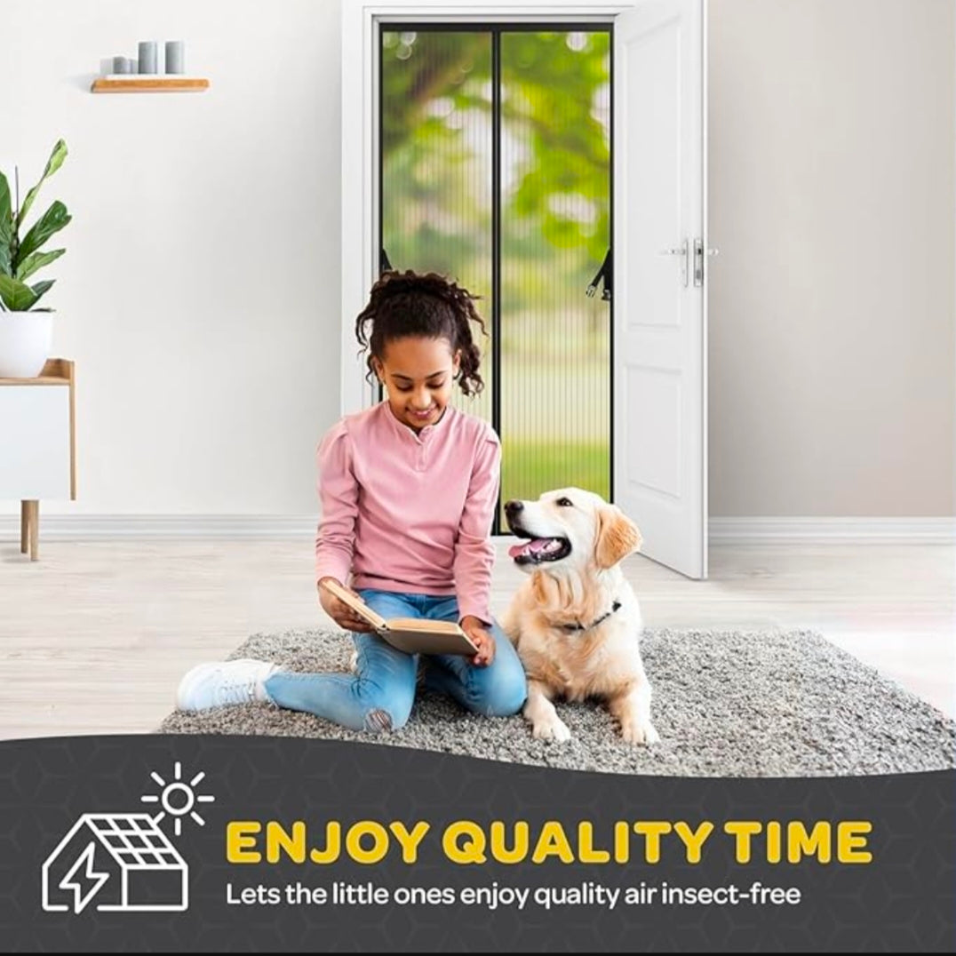 Hands-Free Mesh Screen Door
