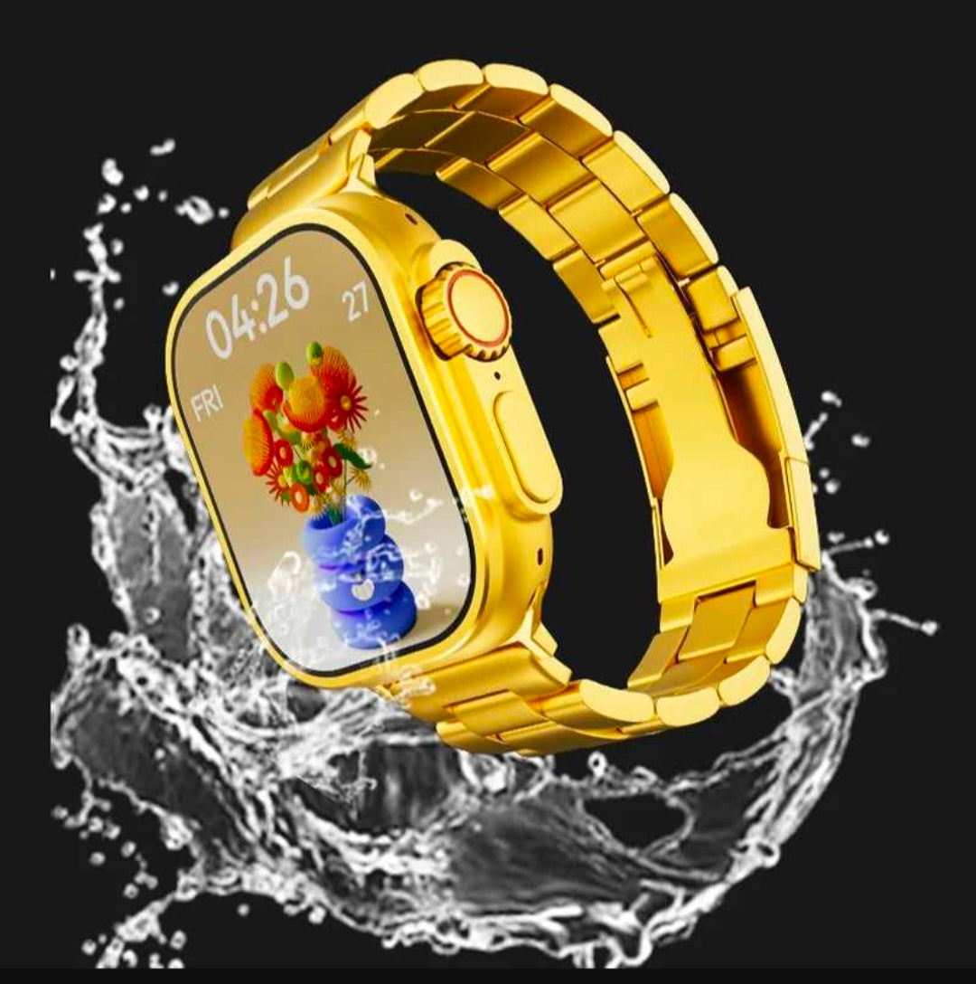 Luxury Gold Smart Watch (Apple Watch Style – Metal Strap Edition)